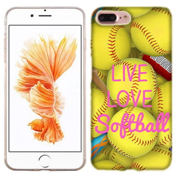 MUNDAZE Live Love Softball Case Cover For Apple iPhone 7 8 PLUS