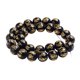 thumbnail image 1 of 1 hebra de de obsidiana espaciadoras intermedias artesanales decorativas Baoblaze Perlas de obsidiana espaciador, 1 of 7