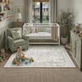 thumbnail image 4 of BERTHMEER 3'x5' Area Rugs Washable Vintage Oriental Rugs for Office Entryway Bedroom Throw Rugs Non-slip, Green, 4 of 6