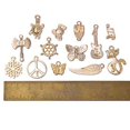 thumbnail image 3 of BronaGrand 50 Pieces Mixed Bracelet Charms Antique Necklace Pendants Bulk Pack for Craft and Jewelry Making,Gold, 3 of 6
