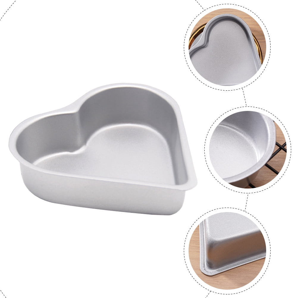 3Pcs Metal Pudding Molds Heart Cake Molds Non-stick Jelly Molds Metal  Pudding Pans