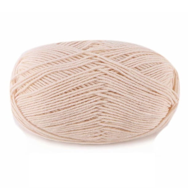 Inteprter Hilo para tejer hilo suéter bufanda guantes bebé paquete de ropa suministros para el hogar DIY hilos ovillos conjunto artes 4-Ply Artesanía 19beige
