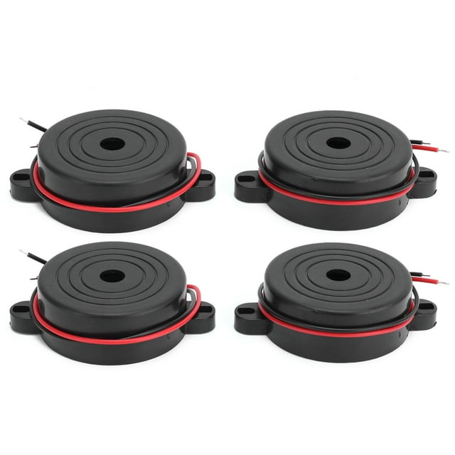 Alarma de señal, 4 piezas, zumbador de alarma de alto decibelio, zumbador de alarma electrónico, diseño elevado