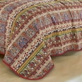 thumbnail image 3 of Bohemian Quilt Set 3-Piece Reversible King Queen Size | Bold Multicolor Geometric Pattern Bedspread, Lightweight All Season Adult Bedding, Hippie Tribal Decor Coverlet Set, 3 of 6