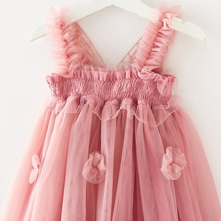 Girls.dressessummer Baby Girl Beach Dress - Cotton Bow & Flower Princess  Dress Set