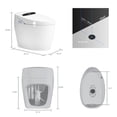 thumbnail image 4 of SWQQWEI Smart Toilet with Heated Bidet Seat.Portable Toilet with Bidet Built.Intelligent Toilet Auto Open/Close, 4 of 12