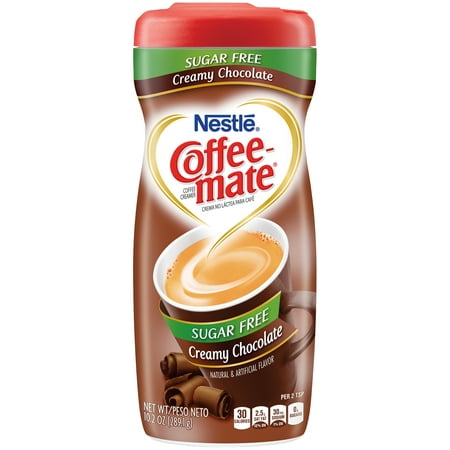 (3 pack) COFFEE MATE Sugar Free Creamy Chocolate Powder Coffee Creamer 10.2 oz. (The Best Coffee Ice Cream)