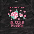 thumbnail image 4 of Inktastic I'm Going to Be a Big Sister in March Girls Baby Bodysuit, 4 of 5