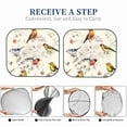 thumbnail image 6 of Naloa Little Birds 2 Piece Foldable Car Sun Shades, Car Windshield Sunshade, Front Window Sunshade for Car, Truck, SUV - Medium, 6 of 7