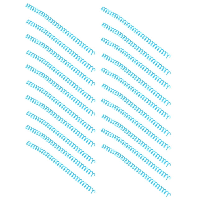 Spiral Binding Coils, 20Pcs Plastic Spiral Binding Spines For Work Blue