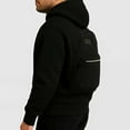 thumbnail image 2 of Backpack Hoodie - Hoodie Backpack, Onerazy- Travelshell Hoodie, Sweatshirt Backpack Hoodies, Cardigan Lightweight(Light Grey,M), 2 of 6