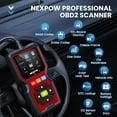 thumbnail image 3 of NEXPOW OBD2 Scanner, Car Code Reader, Auto Diagnostic Tool for Check Engine Light, Car Scanner for All Vehicles since 1996, 3 of 8