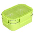 thumbnail image 1 of QIILU Portable Stainless Steel Bento Box,Lunch Boxes,304 Stainless Steel Electric Lunch Box Double Layer Insulated Lunch Box with Compartment for Office School Travel, 1 of 8