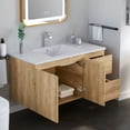 thumbnail image 6 of KZElegy 36" Floating Bathroom Vanity with Sink, Double Drawers and Doors,36in Wall Mounted Bathroom Storage Cabinet with Undermount Ceramic Sink, 6 of 9