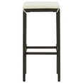 thumbnail image 3 of vidaXL Adult Backless PE Rattan Counter Height Bar Stools - Set of 2, Gray, 3 of 69