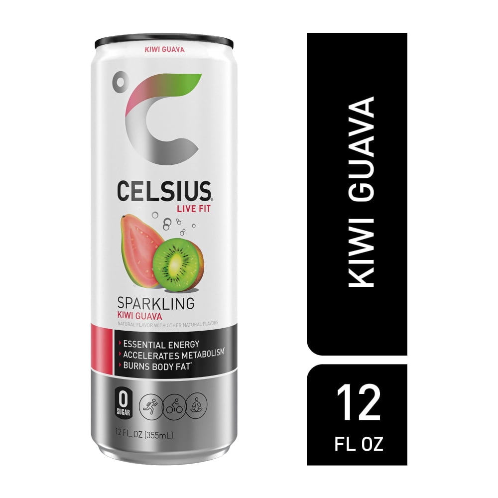 CELSIUS Sparkling Kiwi Guava Energy Drink Can 12 fl oz - 3 count