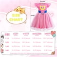thumbnail image 2 of Marendyee Girls Cute Kitties Tulle Dress with Flutter Sleeves Cat Dress Movie Character up Outfits for Christmas, 2 of 17