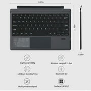 RAPOO XK200S Bluetooth Computer Keyboard with Trackpad, Black