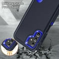 thumbnail image 4 of Feishell Case for Samsung Galaxy A14 5G 6.6 inch,Heavy Duty 3 Layer Military Protection with Hidden Kickstand Shock Resistant Armor Hybrid Bumper Rugged Rubber Phone Cover,Navy Blue, 4 of 8