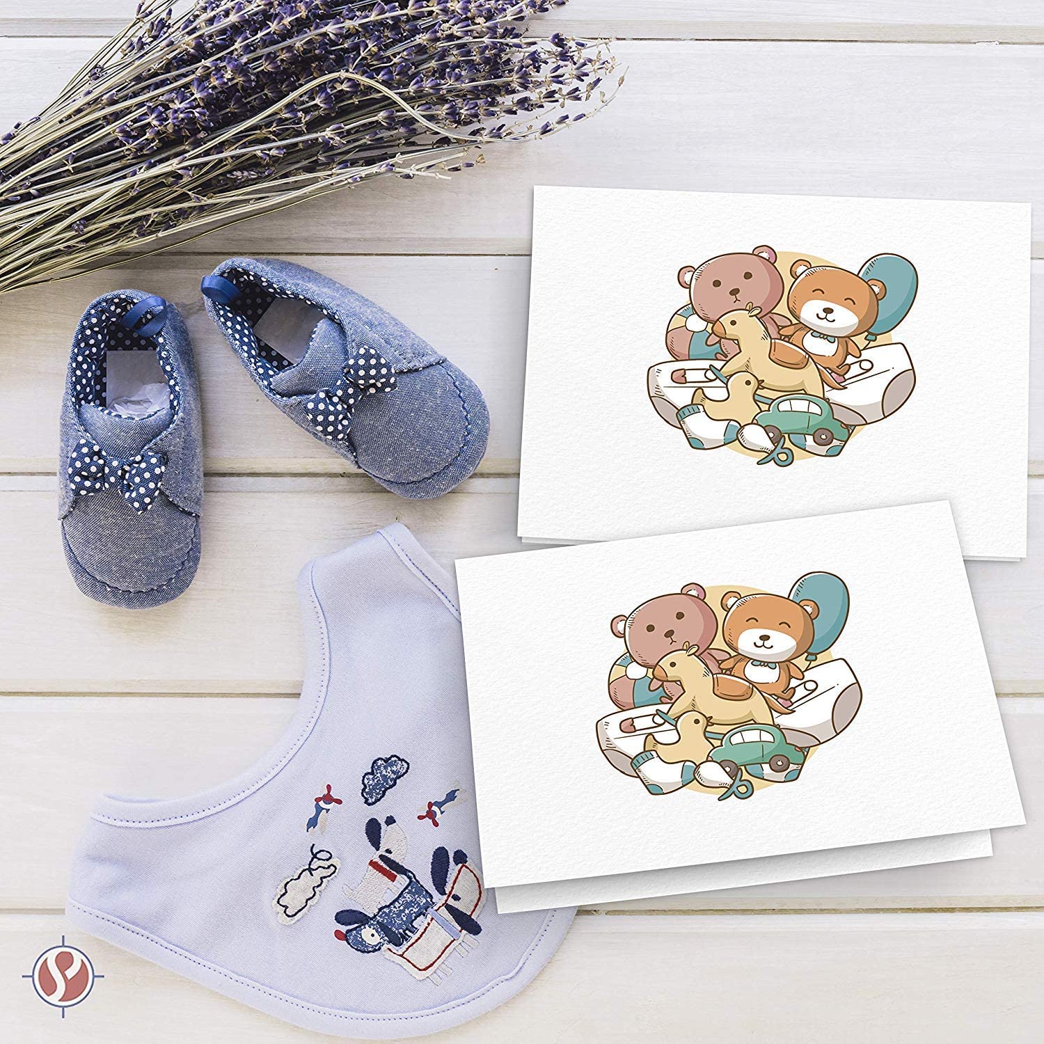 5" x 7" Half Fold Heavyweight 80lb White Greeting Cards - 50 Cards Per Pack