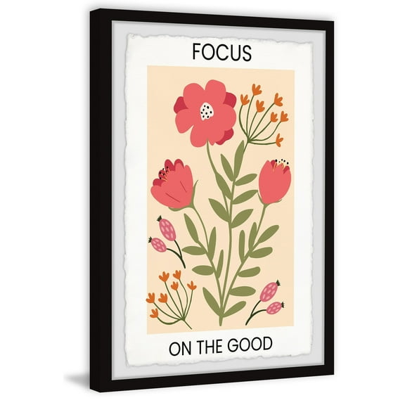 Marmont Hill Inc. 'Focus on the Good' Framed Painting Print 30 x 45
