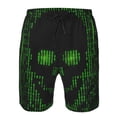 thumbnail image 3 of Vsdgher Numbers Skull Men's Beach Shorts, Surfing shorts, Swim trunks, Quick Dry Swim Trunks for Surfing Beach Fun -Large, 3 of 6