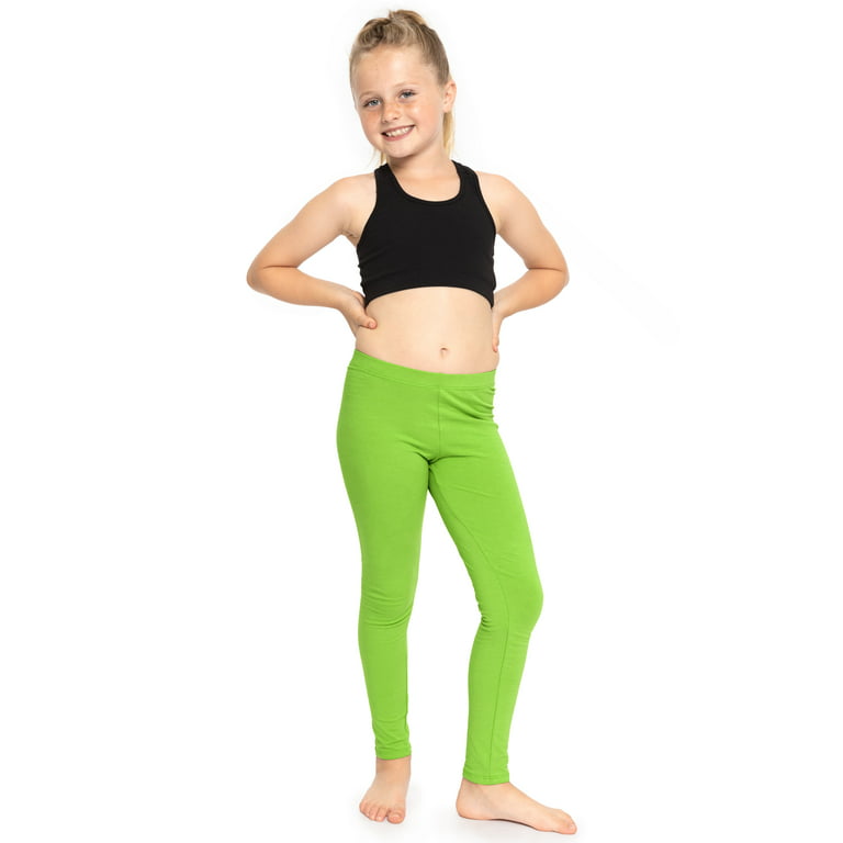 Stretch Is Comfort Girl's Metallic Mystique Leggings Shiny and Stretchy |  Child Size 4 - 12