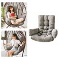 thumbnail image 3 of Hanging Basket Cushion Washable Removable Hammock Swing Cushions Indoor Cushion Pads Mats for Courtyard Patio Hammock Swing , Grey, 3 of 9
