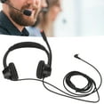 thumbnail image 4 of Auriculares Comerciales de 2.5 mm, Protección Auditiva de Voz Clara Auriculares Al Cliente Binaural para Empresas para Hospitales Para Servicios de Asesoramiento Telefónico, 4 of 7