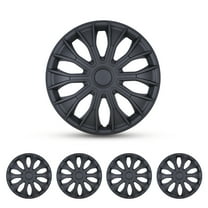 14" Universal Wheel Rims Cover Hubcaps - 4-Piece Set, ABS&PC Material, Lacquer Finish - Snap-On Fit for Cars, Trucks, SUVs