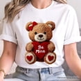thumbnail image 2 of Cute Bear Toy Be Mine Valentine T-Shirt, Love Coquette Tee, 2 of 6