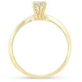 thumbnail image 3 of Pompeii 14k Yellow Gold 1/5ct Round Solitaire Diamond Engagement Ring (G/H,I1), 3 of 4