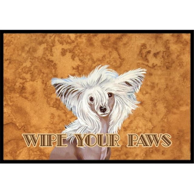 Carolines Treasures LH9459JMAT 24 X 36 In. Chinese Crested Wipe Your Paws Indoor Or Outdoor Mat