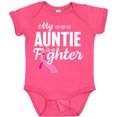 thumbnail image 3 of Inktastic Breast Cancer Awareness My Auntie is a Fighter Boys or Girls Baby Bodysuit, 3 of 5