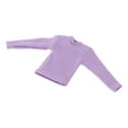 thumbnail image 3 of 1/12 Scale Miniature Long Sleeve T Shirt Figure Doll Clothes Casual Handmade Outfit Costume for 6 inch Figures Body Clothing Violet, 3 of 8
