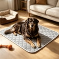 thumbnail image 4 of Cooling Pet Pad for Dogs & Cats with Non-Slide Portable Bottom, Washable Ice Mat & Breathable Design, Suitable for Crate Sofa Floor Travel, 17.7x13.8in by MPOISVA, 4 of 6