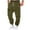 Army Green-jogger sweatpants men, variant on Txeol Tactical Cargo Pants for Men Big and Tall Elastic Waist Drawstring Tapered Pants with Pockets,Khaki,L