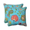 thumbnail image 1 of Pillow Perfect 591872 Intérieur-Extérieur Arabella Caribbean Blue Throw Oreiller&44; 18.5 Po - Lot de 2, 1 of 1