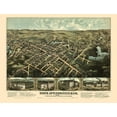thumbnail image 2 of Bailey 14x12 Gold Ornate Wood Framed with Double Matting Museum Art Print Titled - North Attleboro Massachusetts - Bailey 1878, 2 of 4
