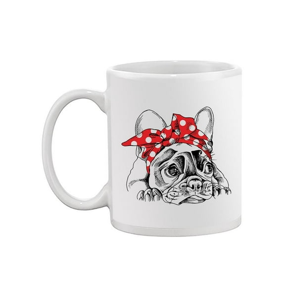 French Bulldog With A Headband Mug -Image by Shutterstock,
