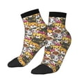 thumbnail image 3 of Salouo Cute Cat Pattern Unisex Middle Tube Socks,Middle-Finger Knee High Socks Over The Calf Tube Stocking Crew Stockings for Women and Men Tube Socks, 3 of 8