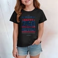 thumbnail image 2 of UngA 250th Anniversary Shirt Boys Girls 4th of July Shirts Toddler Patriotic American Flag Tees Kids Memorial Day USA T-Shirts (3-4 Years,Black), 2 of 5