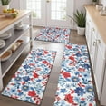 thumbnail image 2 of Pioneer Flower Floral Print Pattern Kitchen Rugs Sets Of 3,Kitchen Runner Rugs Non Skid Washable,Decorative Kitchen Floor Mats for Kitchen,Sink,Laundry,17"x30"+ 17"x47" + 17"x59", 2 of 6