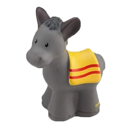 Replacement Part for Fisher-Price Little People Nativity Set - J2404 - Replacement Donkey in a Yellow Blanket Figure