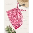 thumbnail image 5 of HAPPY BAY Women's Beach Swimwear Bikini Swimsuit Wrap Sarong One Size Zebra Skin, Pink, 5 of 5
