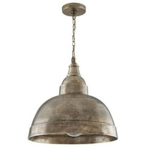 17 Inch 1 Light Pendant In Urban/Industrial Style 17 High By 17 Wide-Oxidized Nickel Finish    -Traditional Installation Capital Lighting 330313Xn