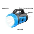 thumbnail image 5 of ICQOVD Portable Solar Bluetooth Speaker with Power Bank and Flashlight for Outdoor Camping, 5 of 6