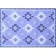 thumbnail image 1 of Ahgly Company Machine Washable Indoor Rectangle Abstract Blue Modern Area Rugs, 6' x 9', 1 of 4