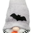 thumbnail image 6 of 8" Halloween Bat Standing Gnome with Pumpkin, 6 of 7