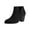 Black, variant on Fall Dress Boots for Women Ladies Fashion Suede Cut-Out Chunky Block High Heel Zip up Dressy Ankle Booties